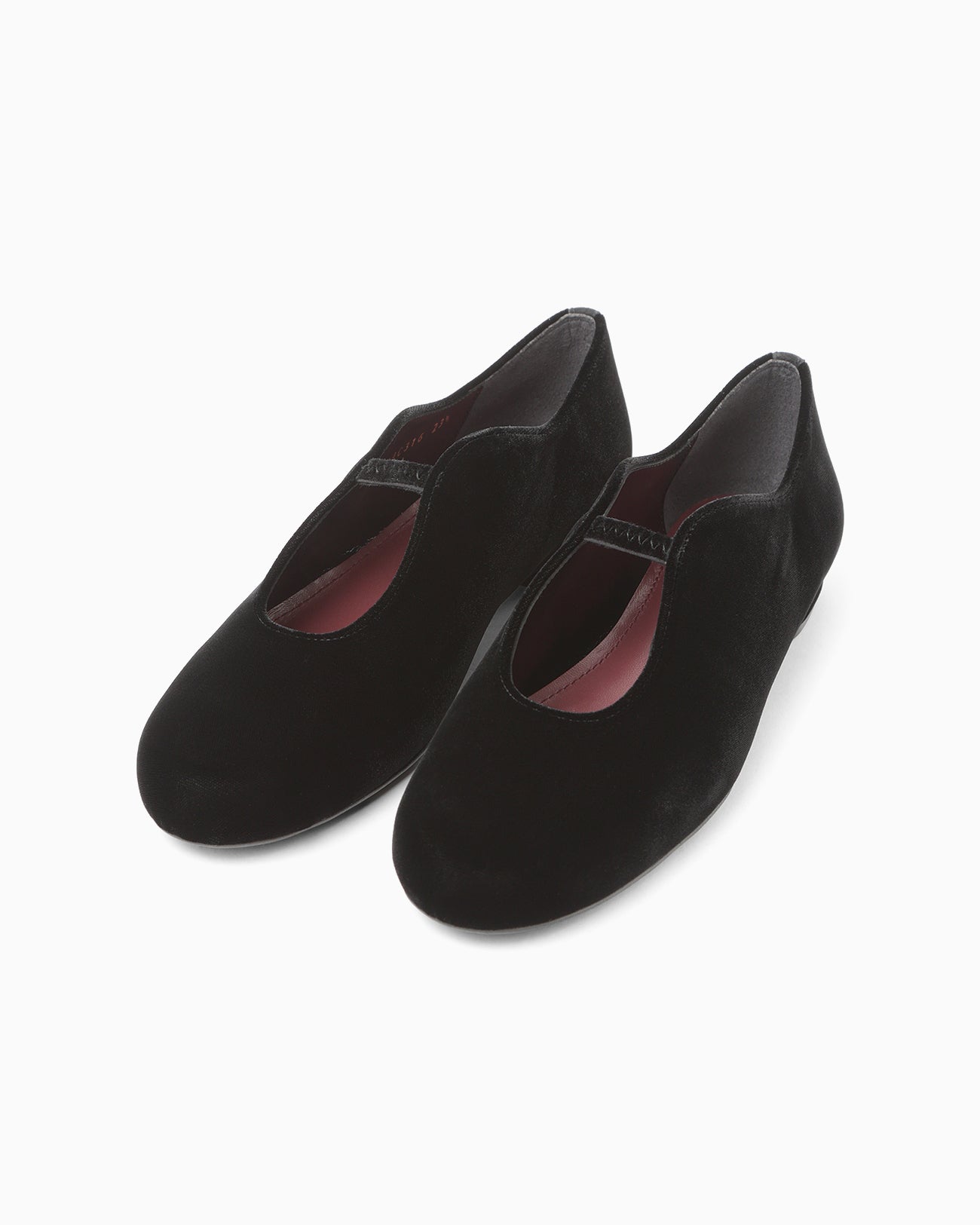 Velvet Ballet Shoes - black