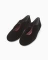 Velvet Ballet Shoes - black