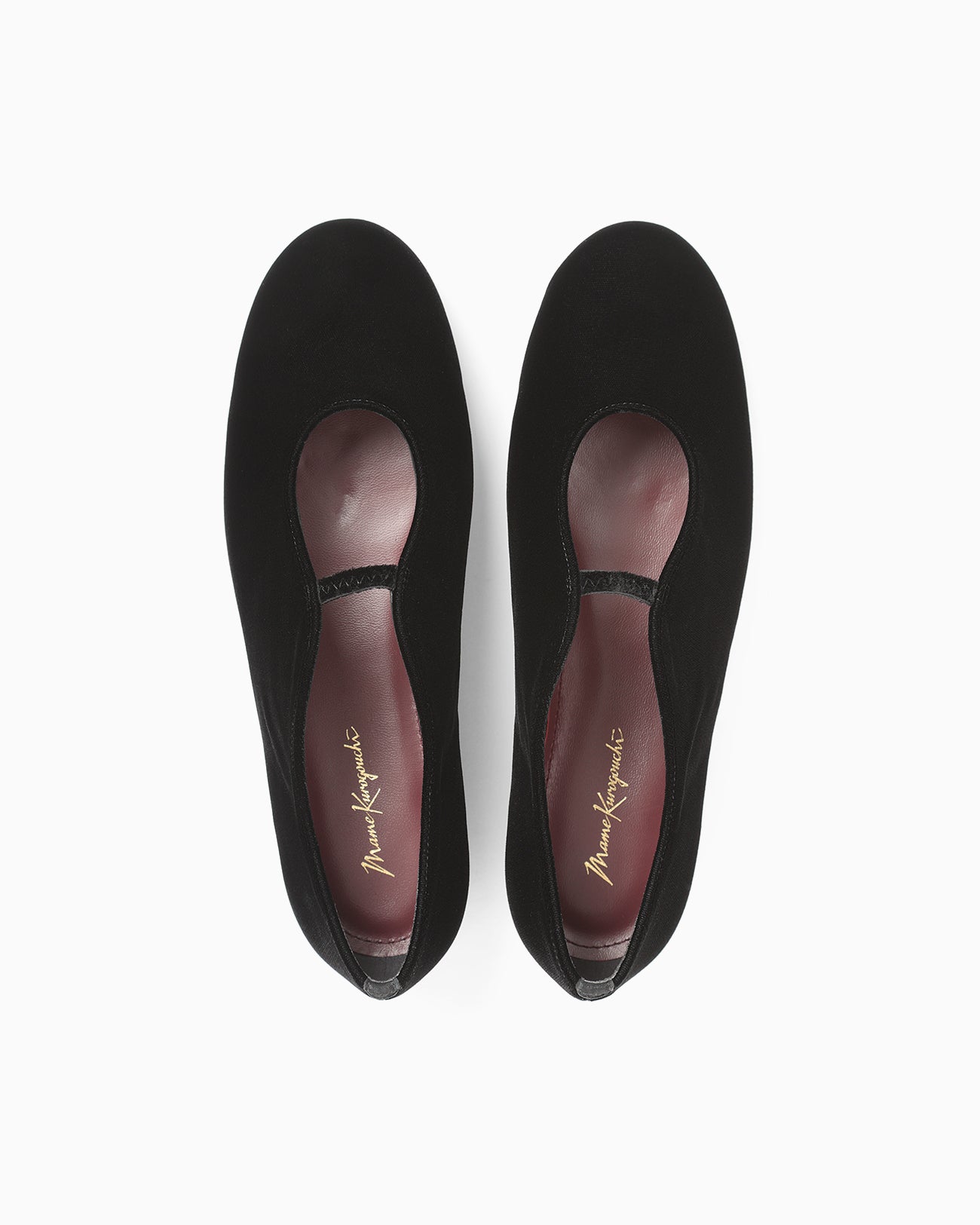 Velvet Ballet Shoes - black
