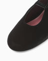 Velvet Ballet Shoes - black