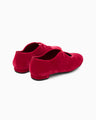 Velvet Ballet Shoes - red