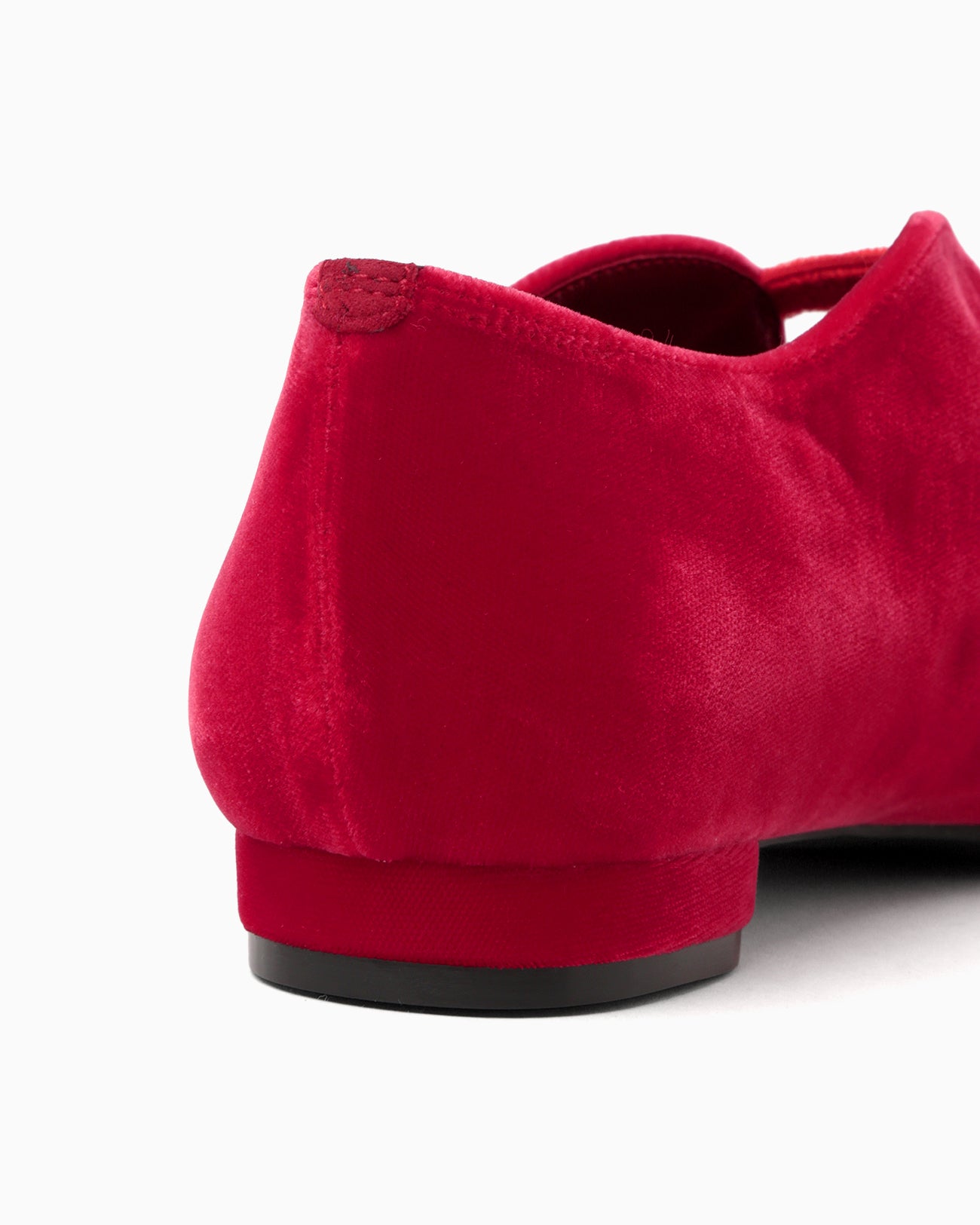 Velvet Ballet Shoes - red
