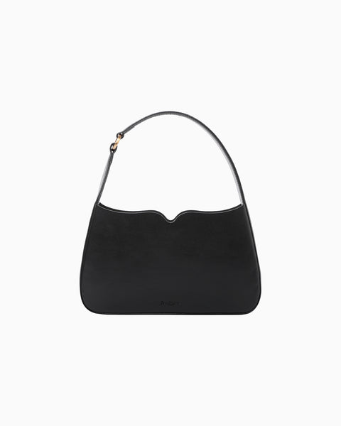 Cow Leather Handbag - black