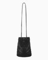 Cording Embroidery Bucket Bag - black