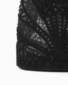 Cording Embroidery Bucket Bag - black