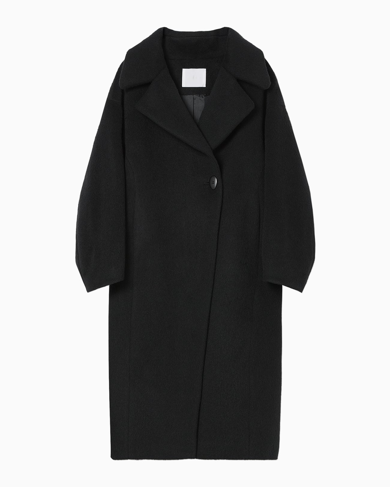 Wool Arupaka Long Cort - black