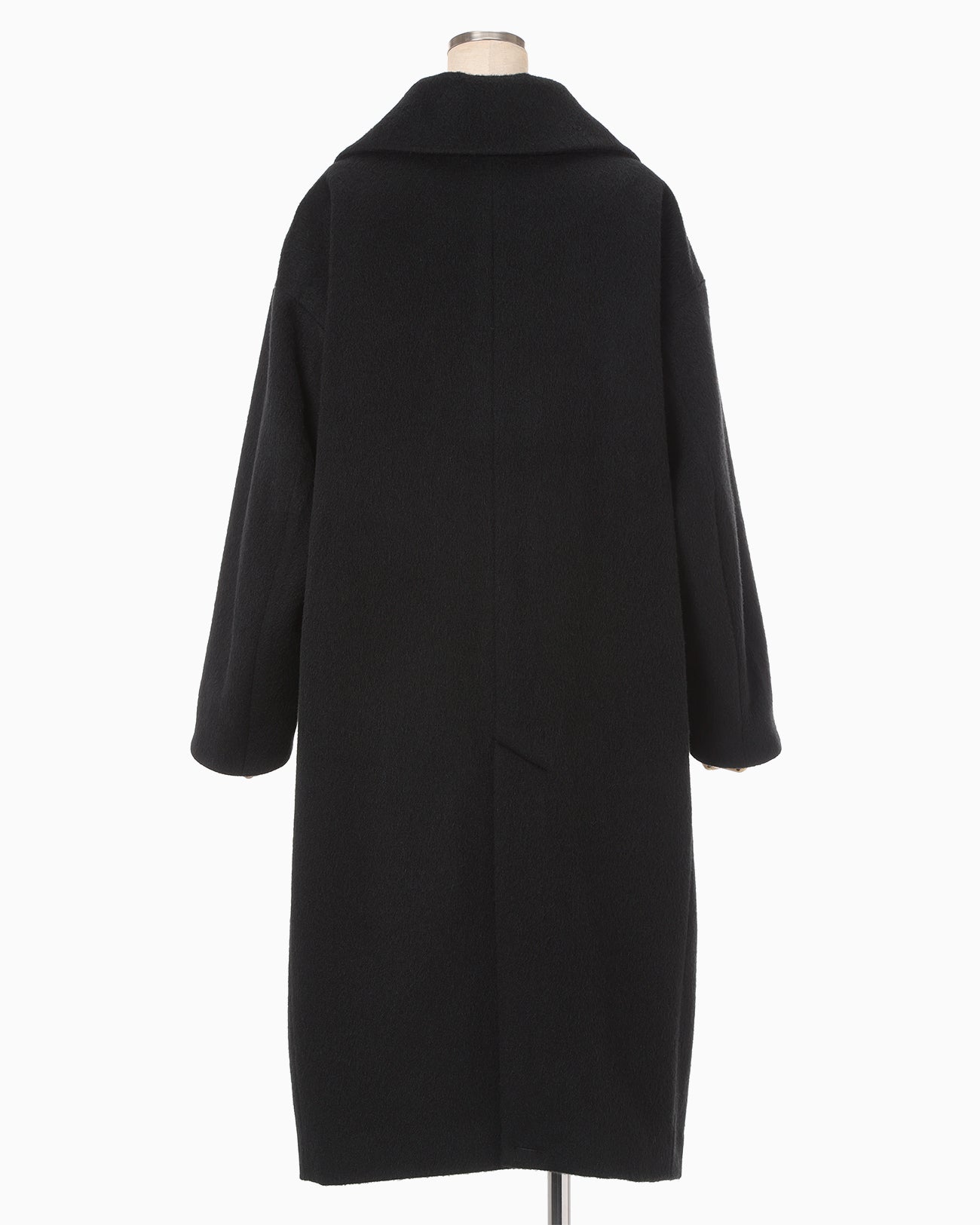 Wool Arupaka Long Cort - black