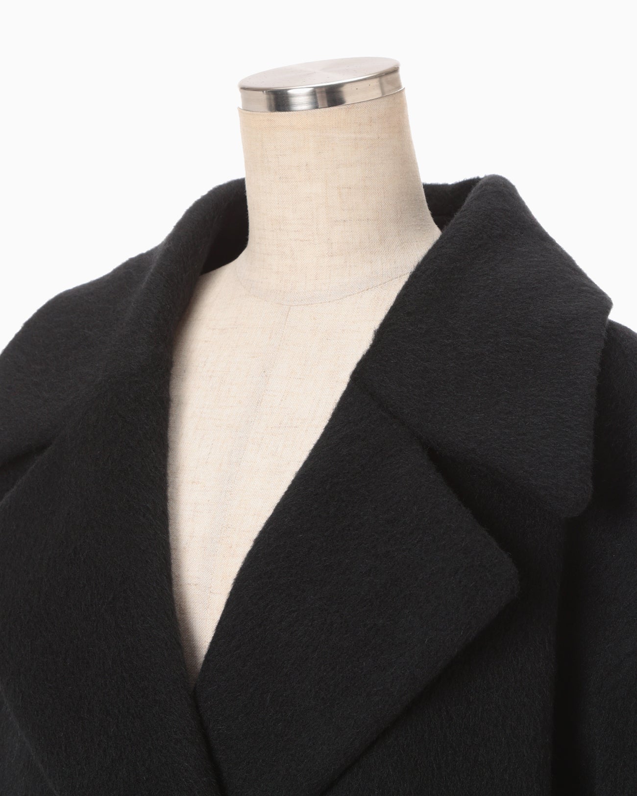 Wool Arupaka Long Cort - black