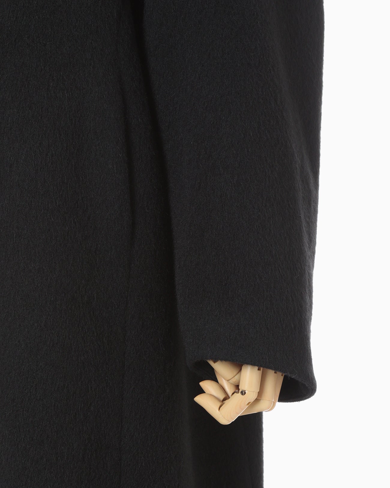 Wool Arupaka Long Cort - black