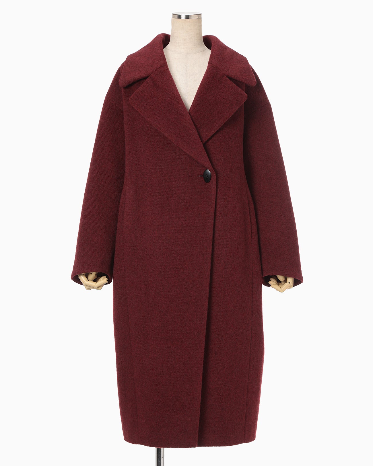Wool Arupaka Long Cort - bordeaux