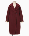 Wool Arupaka Long Cort - bordeaux