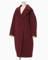 Wool Arupaka Long Cort - bordeaux