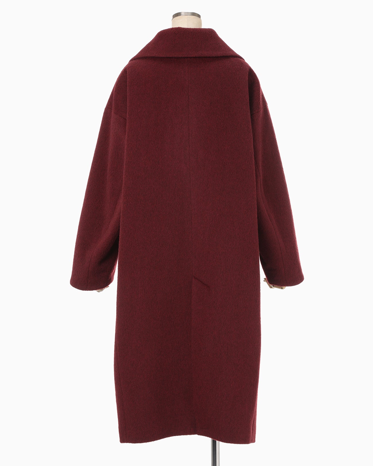 Wool Arupaka Long Cort - bordeaux