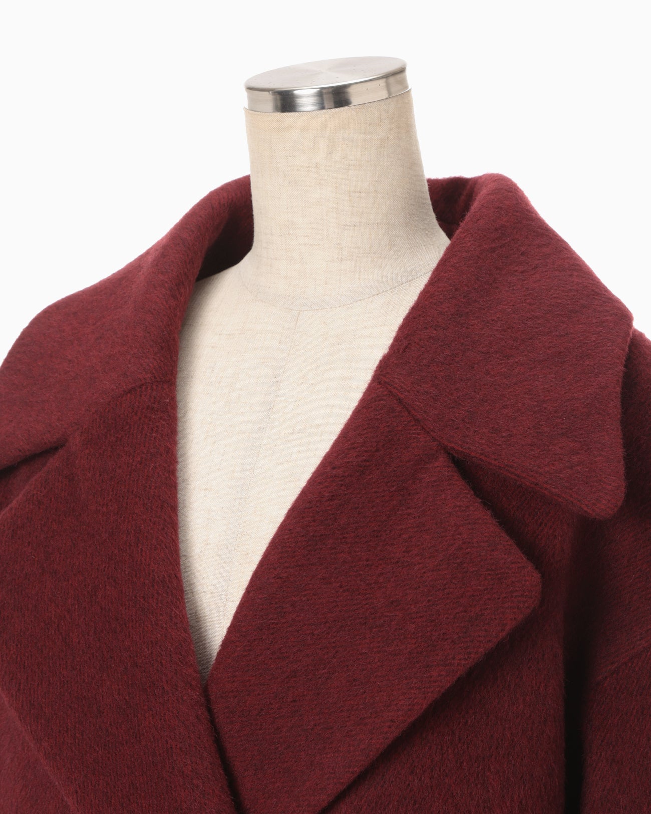 Wool Arupaka Long Cort - bordeaux