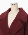 Wool Arupaka Long Cort - bordeaux