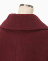 Wool Arupaka Long Cort - bordeaux