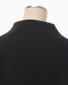 Wool Melton Short Cort - black