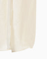 Floral Jacquard Asymmetry Drape Dress - ecru