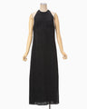 Floral Jacquard Camisole Dress - black