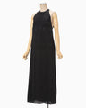 Floral Jacquard Camisole Dress - black