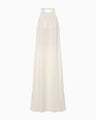 Floral Jacquard Camisole Dress - ecru