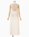 Floral Jacquard Camisole Dress - ecru