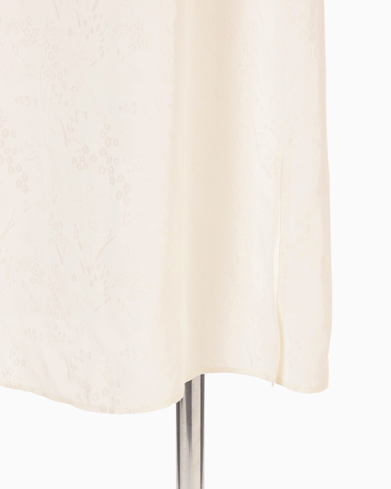 Floral Jacquard Camisole Dress - ecru