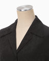 Floral Jacquard Shirt Dress - black