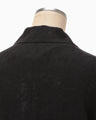 Floral Jacquard Shirt Dress - black