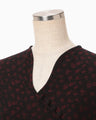 Cupro Triacetate Floral Jacquard Dress - black