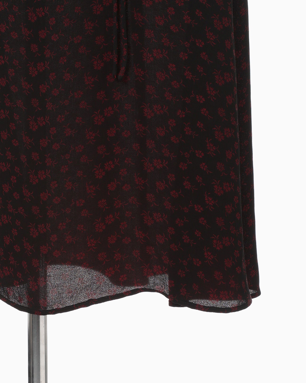 Cupro Triacetate Floral Jacquard Dress - black