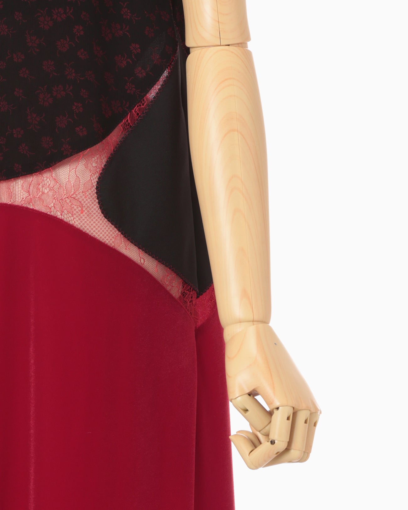 Cupro Triacetate Floral Jacquard Camisole Dress - black