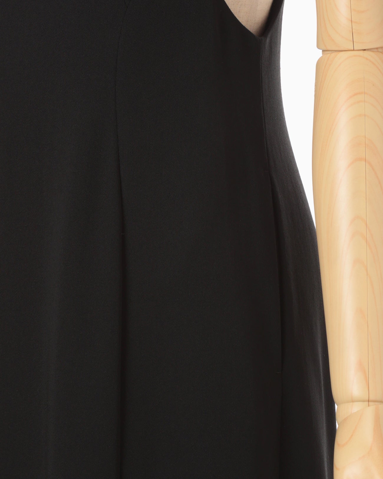 Wool Venetian Flare Dress - black