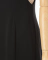 Wool Venetian Flare Dress - black