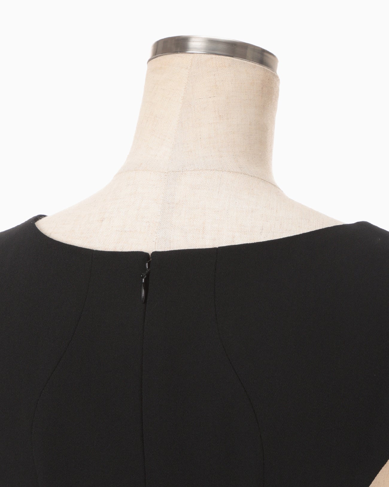 Wool Venetian Flare Dress - black - Mame Kurogouchi
