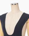 Wool Venetian Flare Dress - navy