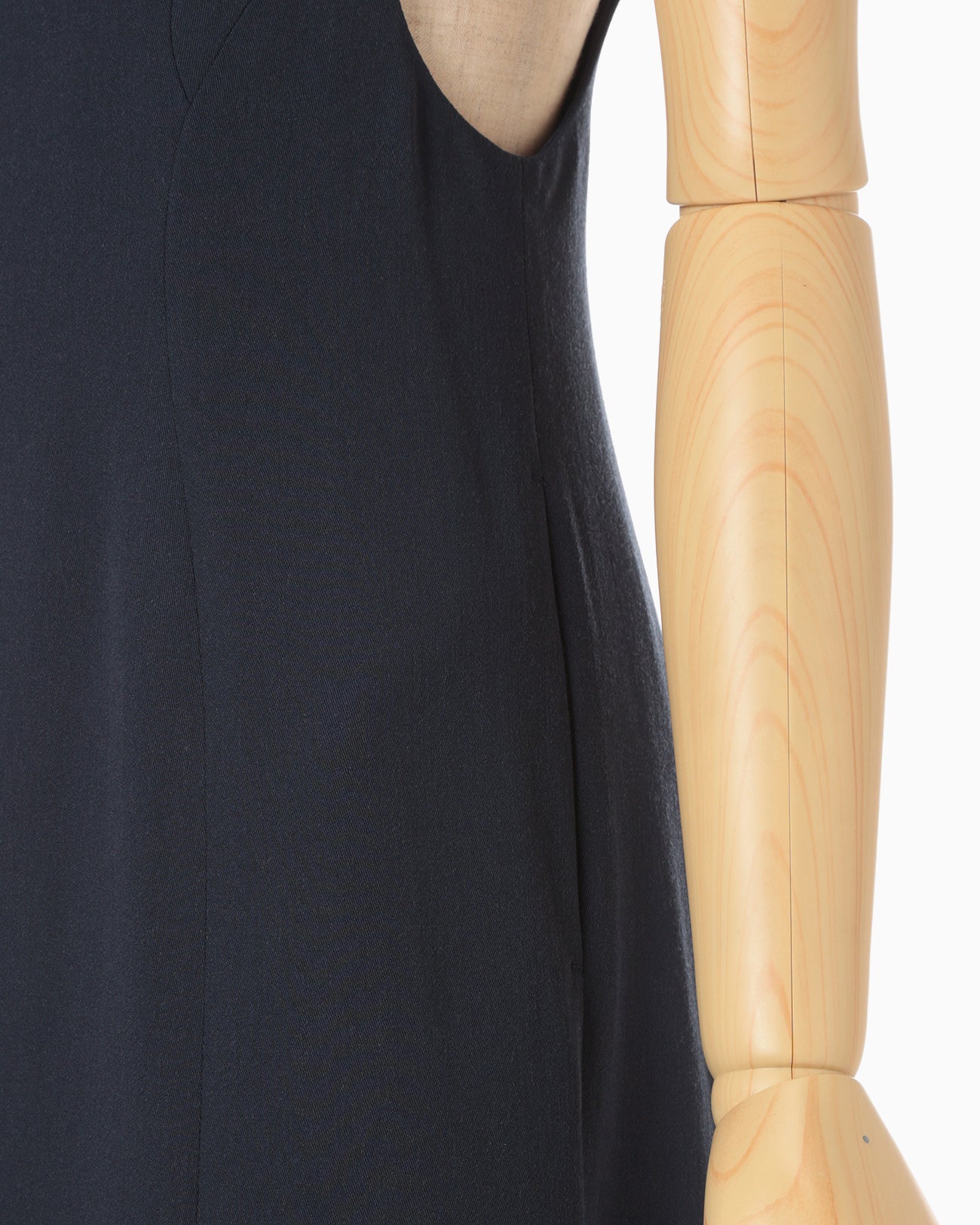 Wool Venetian Flare Dress - navy