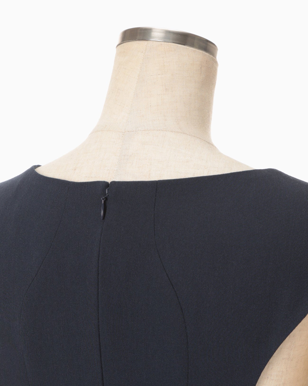 Wool Venetian Flare Dress - navy