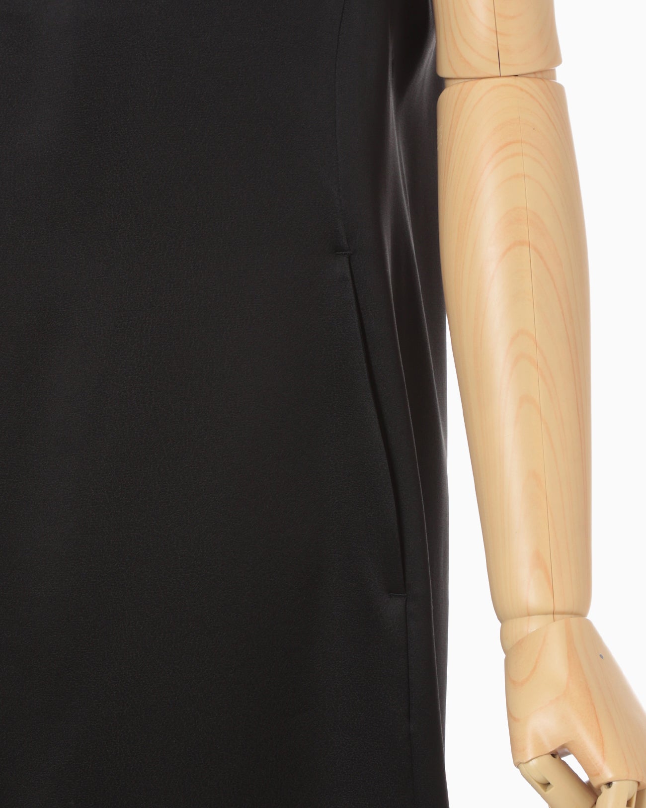 Embossed Leather Motif Triacetate Dress - black