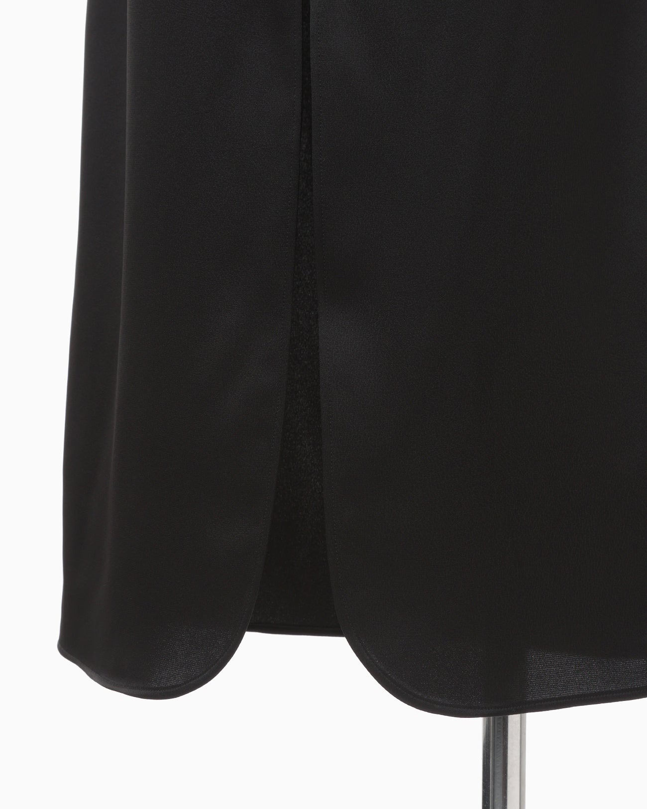 Embossed Leather Motif Triacetate Dress - black