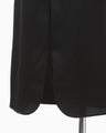 Embossed Leather Motif Triacetate Dress - black