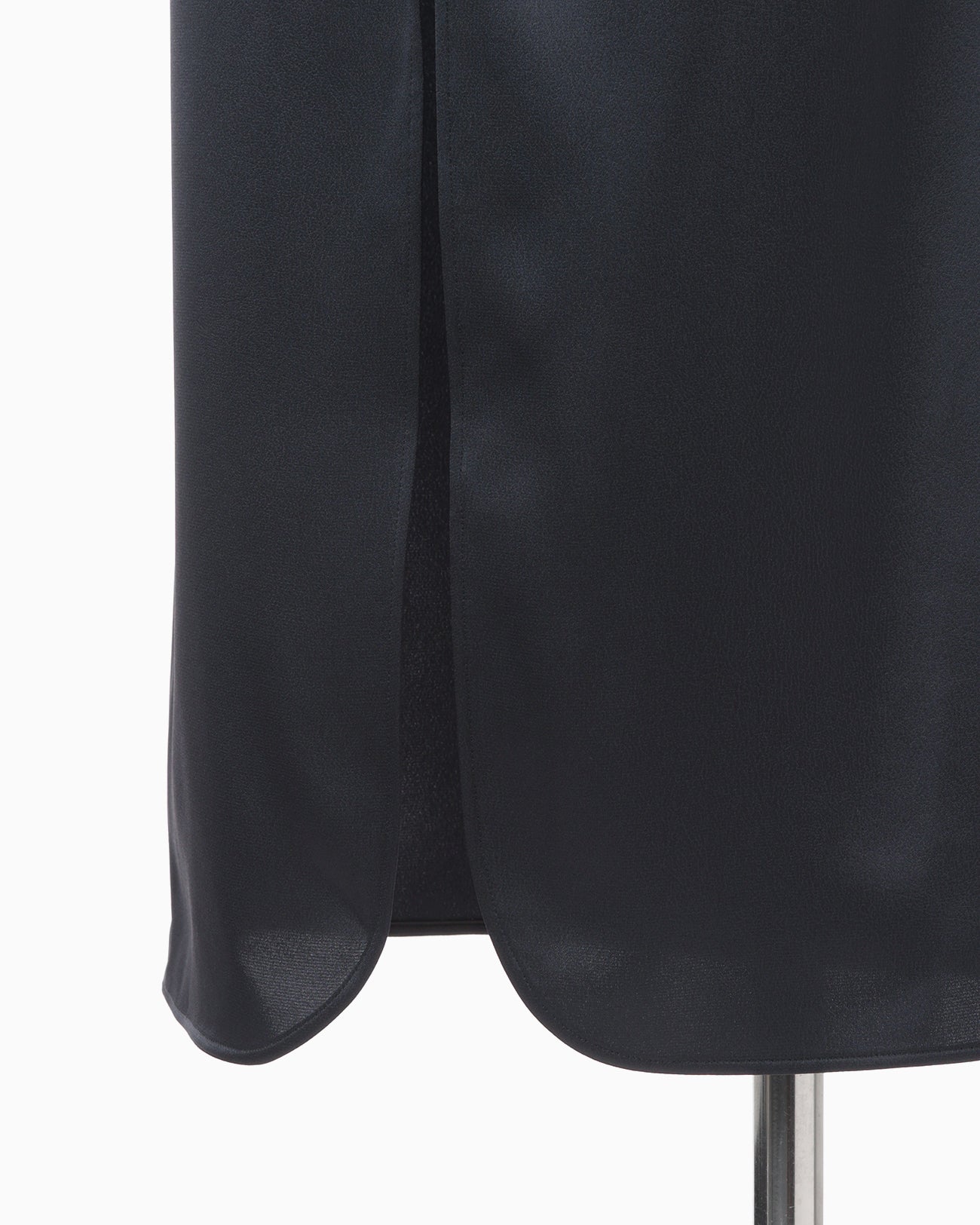 Embossed Leather Motif Triacetate Dress - navy