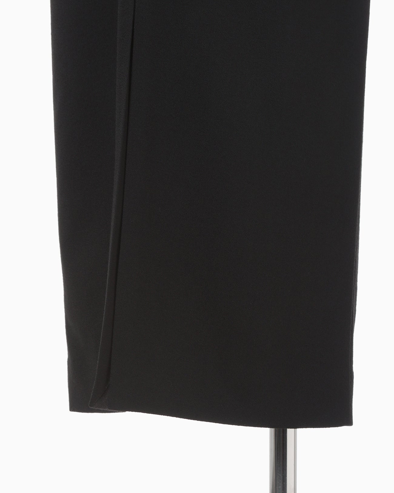 Wool Georgette Dress - black