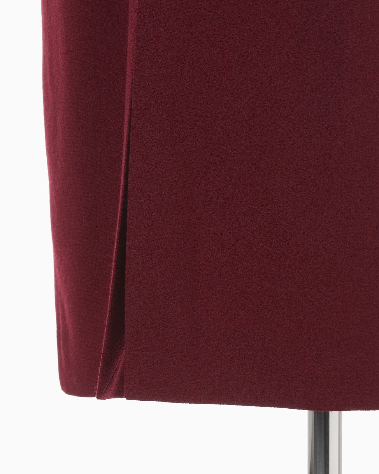 Wool Georgette Dress - bordeaux