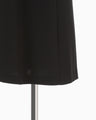 Triacetate Georgette Short Sleeve Dress - black