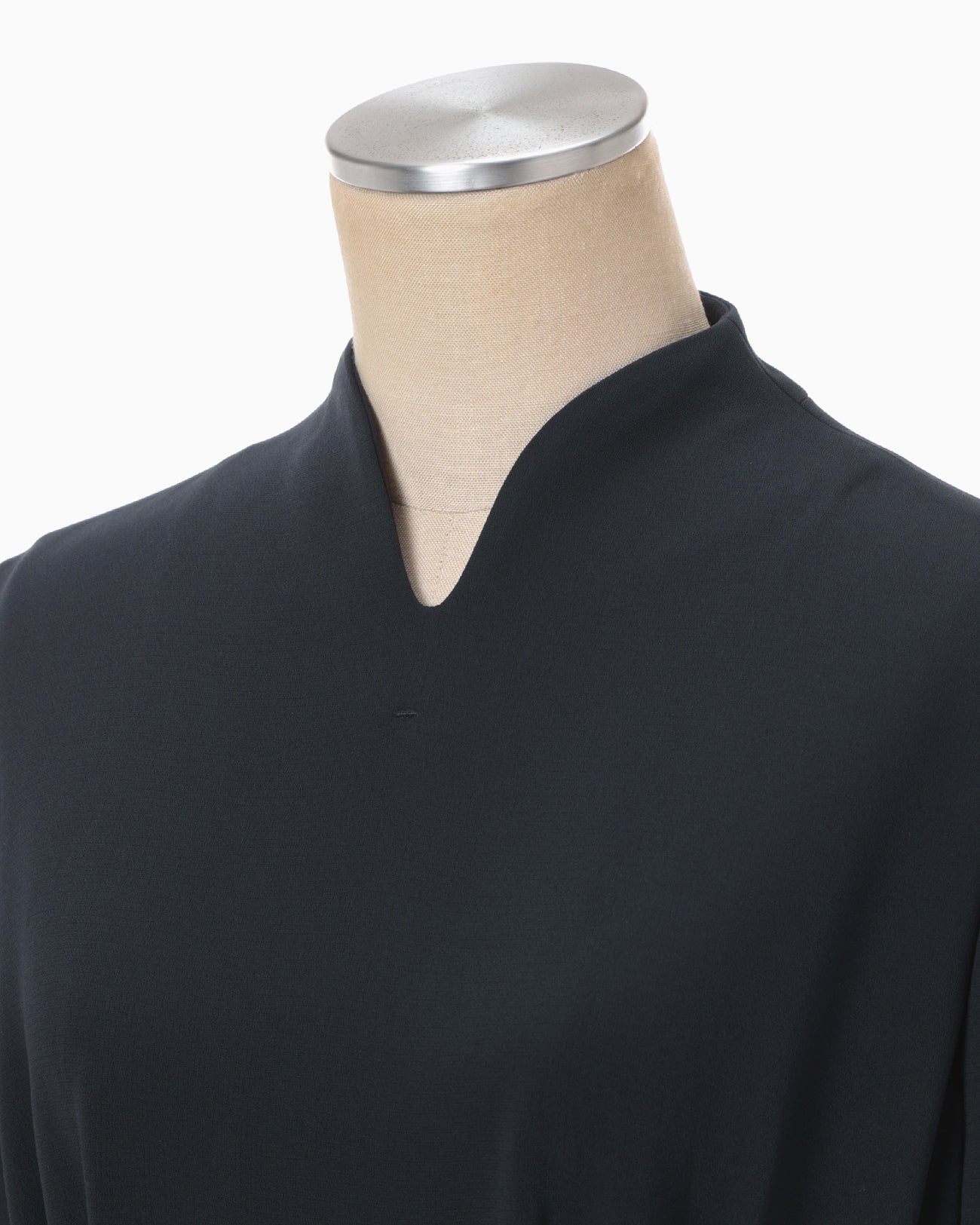 Matsu様 Triacetate Georgette Short Sleeve Dress - navy - Mame Kurogouchi