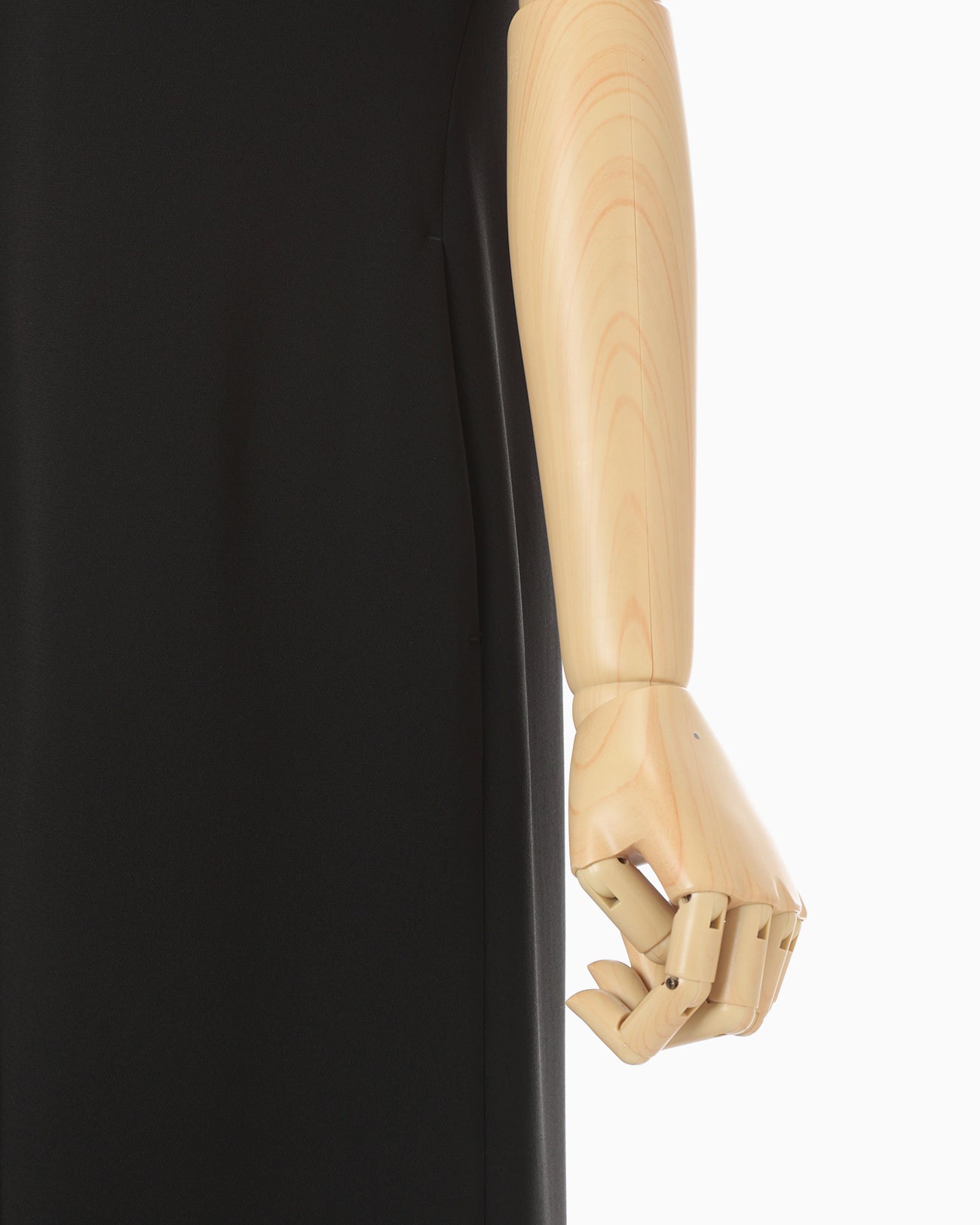 Acetate Polyester Embroidered Buttonholes Sleeveless Dress - black 