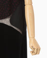 Cupro Triacetate Floral Jacquard Camisole Dress - black × black