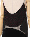 Cupro Triacetate Floral Jacquard Camisole Dress - black × black