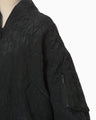 Floral Jacquard Triple Cloth Jacket - black